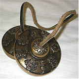 Tingsha Bells: Mandala (~2 3/4"diameter)