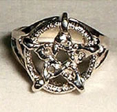 Ring: Pentagram Sterling