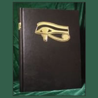 Blank Book of Shadows Eye of Horus Design
