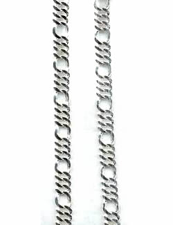 Chain: 24in Large Figaro Sterling