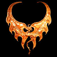 Bronze Dragon Choker Necklace