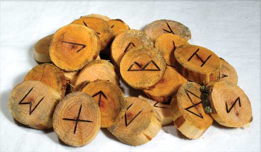 Natural Willow Wood Rune Set