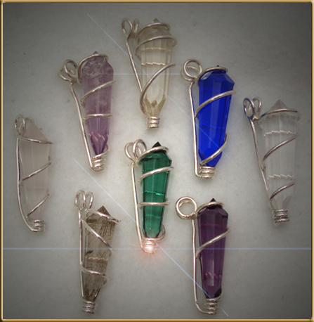 Mini Kabbalistic Crystal Pendants - Tools For Evolution